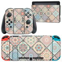 igsticker Nintendo Switch 用 デザインスキンシール 任天堂 ニンテンドー スイッチ 専用 本体ドック Joy-Con Joycon ジョイコン 専用 ゲーム機 カバー アクセサリー フィルム ステッカー 012173 柄　丸　ハート