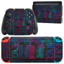 igsticker Nintendo Switch 用 デザインスキンシール 任天堂 ニンテンドー スイッチ 専用 本体ドック Joy-Con Joycon ジョイコン 専用 ゲーム機 カバー アクセサリー フィルム ステッカー 012182 英語 文字 かっこいい(2)