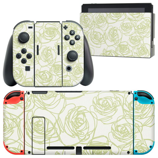 igsticker Nintendo Switch 用 デザインスキンシール 任天堂 ニンテンドー スイッチ 専用 本体ドック Joy-Con Joycon ジョイコン 専用 ゲーム機 カバー アクセサリー フィルム ステッカー 012185 花 花柄 バラ igsticker Nintendo Switch 用 デザインスキンシール 任天堂 ニンテンドー スイッチ 専用 本体ドック Joy-Con Joycon ジョイコン 専用 ゲーム機 カバー アクセサリー フィルム ステッカー 012185 花 花柄 バラ