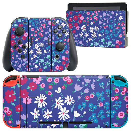 igsticker Nintendo Switch 用 デザインスキンシール 任天堂 ニンテンドー スイッチ 専用 本体ドック Joy-Con Joycon ジョイコン 専用 ゲーム機 カバー アクセサリー フィルム ステッカー 012226 花 花柄 青 igsticker Nintendo Switch 用 デザインスキンシール 任天堂 ニンテンドー スイッチ 専用 本体ドック Joy-Con Joycon ジョイコン 専用 ゲーム機 カバー アクセサリー フィルム ステッカー 012226 花 花柄 青
