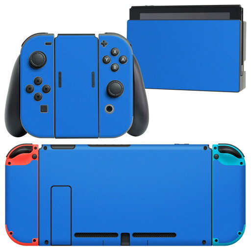igsticker Nintendo Switch 用 デザインスキンシール 任天堂 ニンテンドー スイッチ 専用 本体ドック Joy-Con Joycon ジョイコン 専用 ゲーム機 カバー アクセサリー フィルム ステッカー 012238 青 単色 シンプル igsticker Nintendo Switch 用 デザインスキンシール 任天堂 ニンテンドー スイッチ 専用 本体ドック Joy-Con Joycon ジョイコン 専用 ゲーム機 カバー アクセサリー フィルム ステッカー 012238 青 単色 シンプル