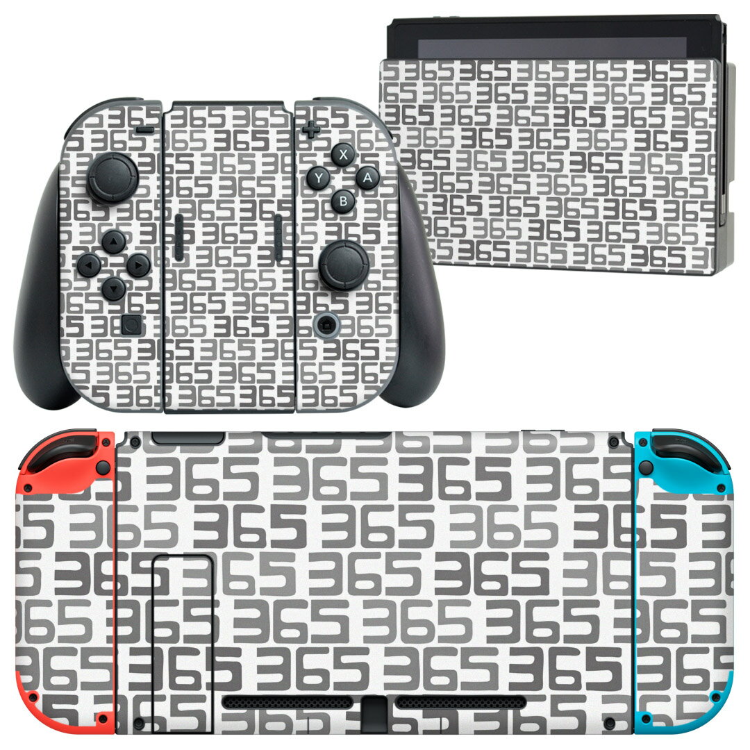 製品名 Nintendo Switch 本体裏面＆ドック正面＆ジョイコン専用 デザインスキンシール セット内容 Nintendo Switch 本体＆ドック＆ジョイコン用スキンシール（各1枚） ニンテンドースイッチ専用です。携帯機のSwitch LiteやProコンには対応していません。 商品特徴 再剥離性シートを素材に採用し、細かな位置調整がしやすく貼り直しが容易です。専用の業務プリンターを使い、商品画像と遜色のない美しい印刷仕上がり。 注意事項 画像はサンプルですので、ご覧の環境によっては多少色味に違いを感じる場合がございます。 イメージと違った、モニターと色味が異なるという理由での交換や返金はご対応出来かねます。スキンシールのみの販売で、ニンテンドースイッチ本体などは付属しません。シワができた場合、ドライヤーなどで軽く温め、外側に向けてシワを伸ばすように貼ってください。初回貼付時の位置調整や貼り直しは可能ですが、しっかりと押し付けて接着させた後の再剥離、再利用は保証しておりません。また接着部に油分や汚れが付着しますと角の部分は剥がれやすくなりますので、貼付時はあまり触れないようにご注意ください。無地のセミグロスシートにデザインをプリントした商品で、デコなどの加工はございません。 凹凸や光沢があるように見えたり布地や金属を素材にしたように見える商品もありますが、デザインの図版によるものです。印刷時に微妙な画像のズレが生じる場合がございます。ご注文後に1点1点制作する受注生産品の為、不良品以外のご返品や交換は固くお断りします。当店における繰り返しの実機テストでは問題ありませんでしたが、経過年数や使用環境により、シールを剥がす際に本体の塗装が一部剥がれる可能性があります。恐れ入りますが、万が一そのような状況になった場合でも当店ではゲーム機本体の保証は出来かねますので、予めご理解の上お求めください。 商品発送 完全受注生産のハンドメイド商品となりますので、既製品と比べて発送までお時間を頂いています。 基本的に決済確認後2?3営業日、最大で10営業日での発送となります。繁忙期や休業日明けの場合はさらに時間がかかる場合があります。 その際には別途メールにてご連絡致します。メール便の場合、発送日から到着までに2?4日ほどかかる場合が多く、紛失などの保障もご対応できかねます。あらかじめご了承下さい。