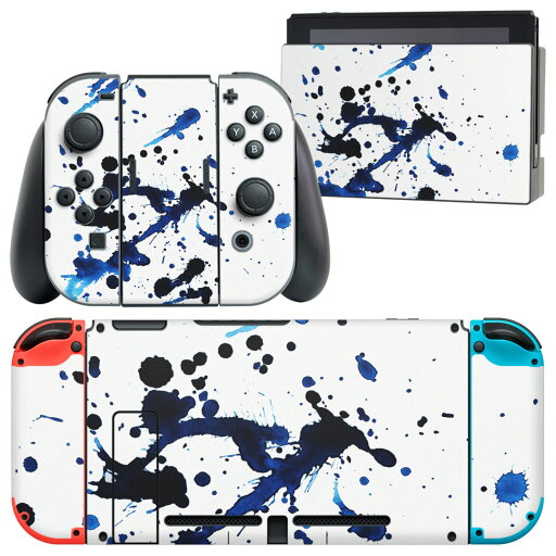 igsticker Nintendo Switch 用 デザインスキンシール 任天堂 ニンテンドー スイッチ 専用 本体ドック Joy-Con Joycon ジョイコン 専用 ゲーム機 カバー アクセサリー フィルム ステッカー 012282 ペイント 青 白 igsticker Nintendo Switch 用 デザインスキンシール 任天堂 ニンテンドー スイッチ 専用 本体ドック Joy-Con Joycon ジョイコン 専用 ゲーム機 カバー アクセサリー フィルム ステッカー 012282 ペイント 青 白