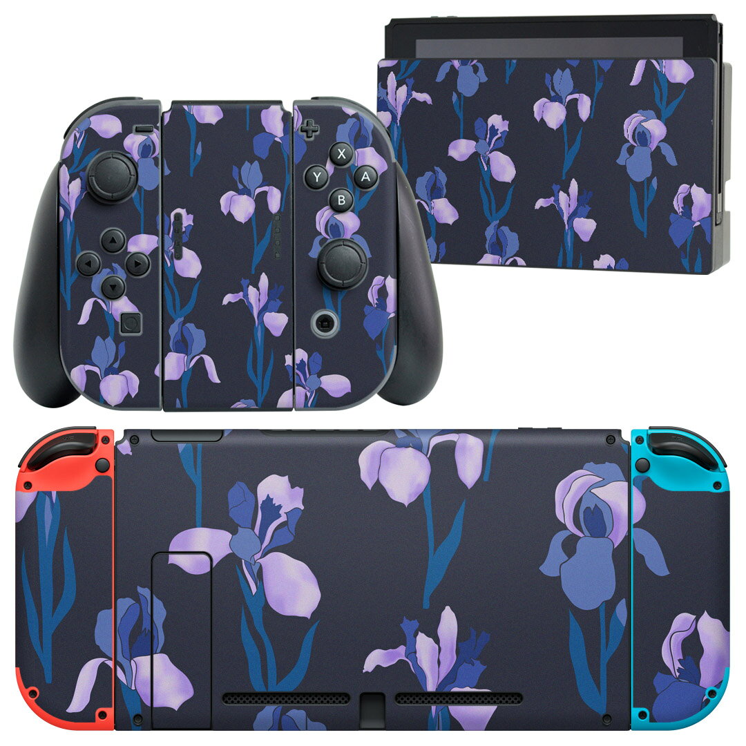 製品名 Nintendo Switch 本体裏面＆ドック正面＆ジョイコン専用 デザインスキンシール セット内容 Nintendo Switch 本体＆ドック＆ジョイコン用スキンシール（各1枚） ニンテンドースイッチ専用です。携帯機のSwitch LiteやProコンには対応していません。 商品特徴 再剥離性シートを素材に採用し、細かな位置調整がしやすく貼り直しが容易です。専用の業務プリンターを使い、商品画像と遜色のない美しい印刷仕上がり。 注意事項 画像はサンプルですので、ご覧の環境によっては多少色味に違いを感じる場合がございます。 イメージと違った、モニターと色味が異なるという理由での交換や返金はご対応出来かねます。スキンシールのみの販売で、ニンテンドースイッチ本体などは付属しません。シワができた場合、ドライヤーなどで軽く温め、外側に向けてシワを伸ばすように貼ってください。初回貼付時の位置調整や貼り直しは可能ですが、しっかりと押し付けて接着させた後の再剥離、再利用は保証しておりません。また接着部に油分や汚れが付着しますと角の部分は剥がれやすくなりますので、貼付時はあまり触れないようにご注意ください。無地のセミグロスシートにデザインをプリントした商品で、デコなどの加工はございません。 凹凸や光沢があるように見えたり布地や金属を素材にしたように見える商品もありますが、デザインの図版によるものです。印刷時に微妙な画像のズレが生じる場合がございます。ご注文後に1点1点制作する受注生産品の為、不良品以外のご返品や交換は固くお断りします。当店における繰り返しの実機テストでは問題ありませんでしたが、経過年数や使用環境により、シールを剥がす際に本体の塗装が一部剥がれる可能性があります。恐れ入りますが、万が一そのような状況になった場合でも当店ではゲーム機本体の保証は出来かねますので、予めご理解の上お求めください。 商品発送 完全受注生産のハンドメイド商品となりますので、既製品と比べて発送までお時間を頂いています。 基本的に決済確認後2?3営業日、最大で10営業日での発送となります。繁忙期や休業日明けの場合はさらに時間がかかる場合があります。 その際には別途メールにてご連絡致します。メール便の場合、発送日から到着までに2?4日ほどかかる場合が多く、紛失などの保障もご対応できかねます。あらかじめご了承下さい。