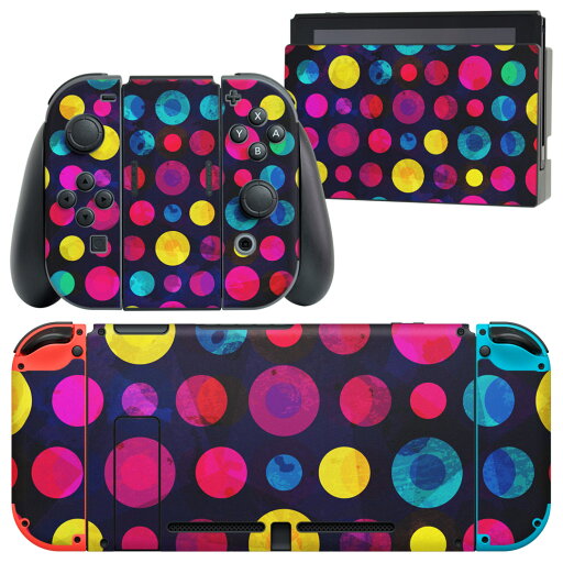 igsticker Nintendo Switch 用 デザインスキンシール 任天堂 ニンテンドー スイッチ 専用 本体ドック Joy-Con Joycon ジョイコン 専用 ゲーム機 カバー アクセサリー フィルム ステッカー 012348 ドット 水玉 カラフル igsticker Nintendo Switch 用 デザインスキンシール 任天堂 ニンテンドー スイッチ 専用 本体ドック Joy-Con Joycon ジョイコン 専用 ゲーム機 カバー アクセサリー フィルム ステッカー 012348 ドット 水玉 カラフル
