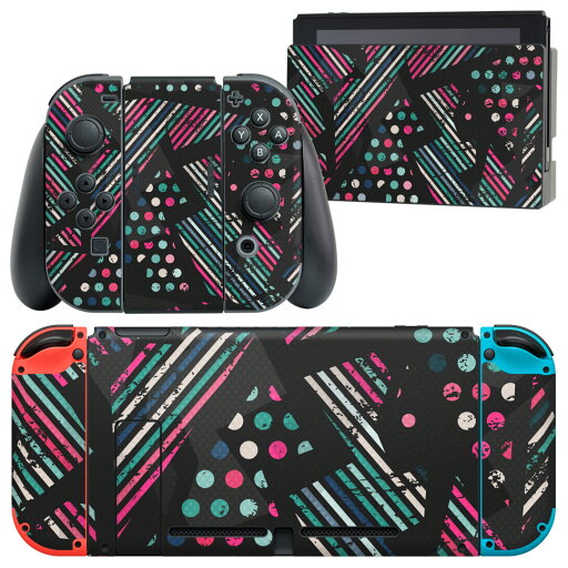 igsticker Nintendo Switch 用 デザインスキンシール 任天堂 ニンテンドー スイッチ 専用 本体ドック Joy-Con Joycon ジョイコン 専用 ゲーム機 カバー アクセサリー フィルム ステッカー 012351 柄 ドット ストライプ igsticker Nintendo Switch 用 デザインスキンシール 任天堂 ニンテンドー スイッチ 専用 本体ドック Joy-Con Joycon ジョイコン 専用 ゲーム機 カバー アクセサリー フィルム ステッカー 012351 柄 ドット ストライプ
