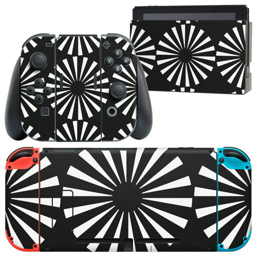 igsticker Nintendo Switch 用 デザインスキンシール 任天堂 ニンテンドー スイッチ 専用 本体ドック Joy-Con Joycon ジョイコン 専用 ゲーム機 カバー アクセサリー フィルム ステッカー 012464 丸 柄 モノトーン igsticker Nintendo Switch 用 デザインスキンシール 任天堂 ニンテンドー スイッチ 専用 本体ドック Joy-Con Joycon ジョイコン 専用 ゲーム機 カバー アクセサリー フィルム ステッカー 012464 丸 柄 モノトーン