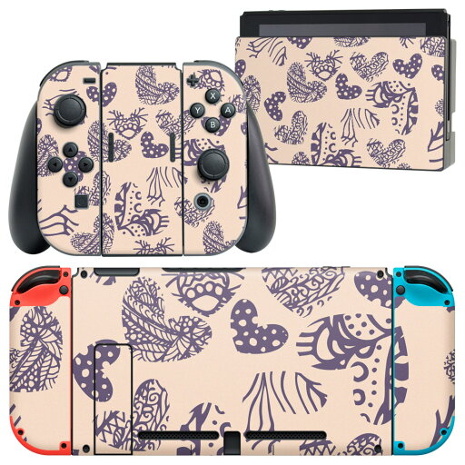 igsticker Nintendo Switch 用 デザインスキンシール 任天堂 ニンテンドー スイッチ 専用 本体ドック Joy-Con Joycon ジョイコン 専用 ゲーム機 カバー アクセサリー フィルム ステッカー 012516 ハート 模様 柄 igsticker Nintendo Switch 用 デザインスキンシール 任天堂 ニンテンドー スイッチ 専用 本体ドック Joy-Con Joycon ジョイコン 専用 ゲーム機 カバー アクセサリー フィルム ステッカー 012516 ハート 模様 柄