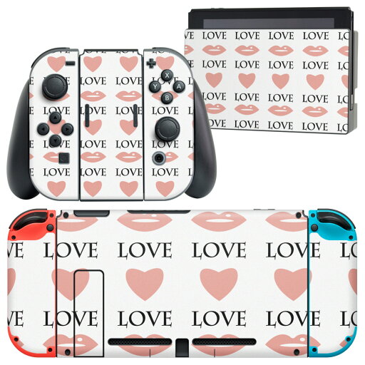 igsticker Nintendo Switch 用 デザインスキンシール 任天堂 ニンテンドー スイッチ 専用 本体ドック Joy-Con Joycon ジョイコン 専用 ゲーム機 カバー アクセサリー フィルム ステッカー 012517 ハート 唇 ラブ igsticker Nintendo Switch 用 デザインスキンシール 任天堂 ニンテンドー スイッチ 専用 本体ドック Joy-Con Joycon ジョイコン 専用 ゲーム機 カバー アクセサリー フィルム ステッカー 012517 ハート 唇 ラブ