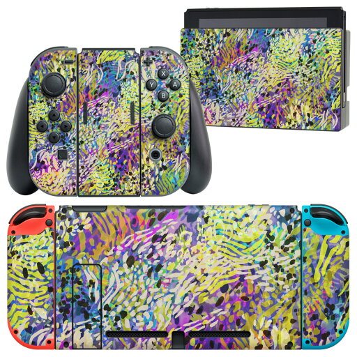 igsticker Nintendo Switch 用 デザインスキンシール 任天堂 ニンテンドー スイッチ 専用 本体ドック Joy-Con Joycon ジョイコン 専用 ゲーム機 カバー アクセサリー フィルム ステッカー 012527 カラフル 柄 模様 igsticker Nintendo Switch 用 デザインスキンシール 任天堂 ニンテンドー スイッチ 専用 本体ドック Joy-Con Joycon ジョイコン 専用 ゲーム機 カバー アクセサリー フィルム ステッカー 012527 カラフル 柄 模様