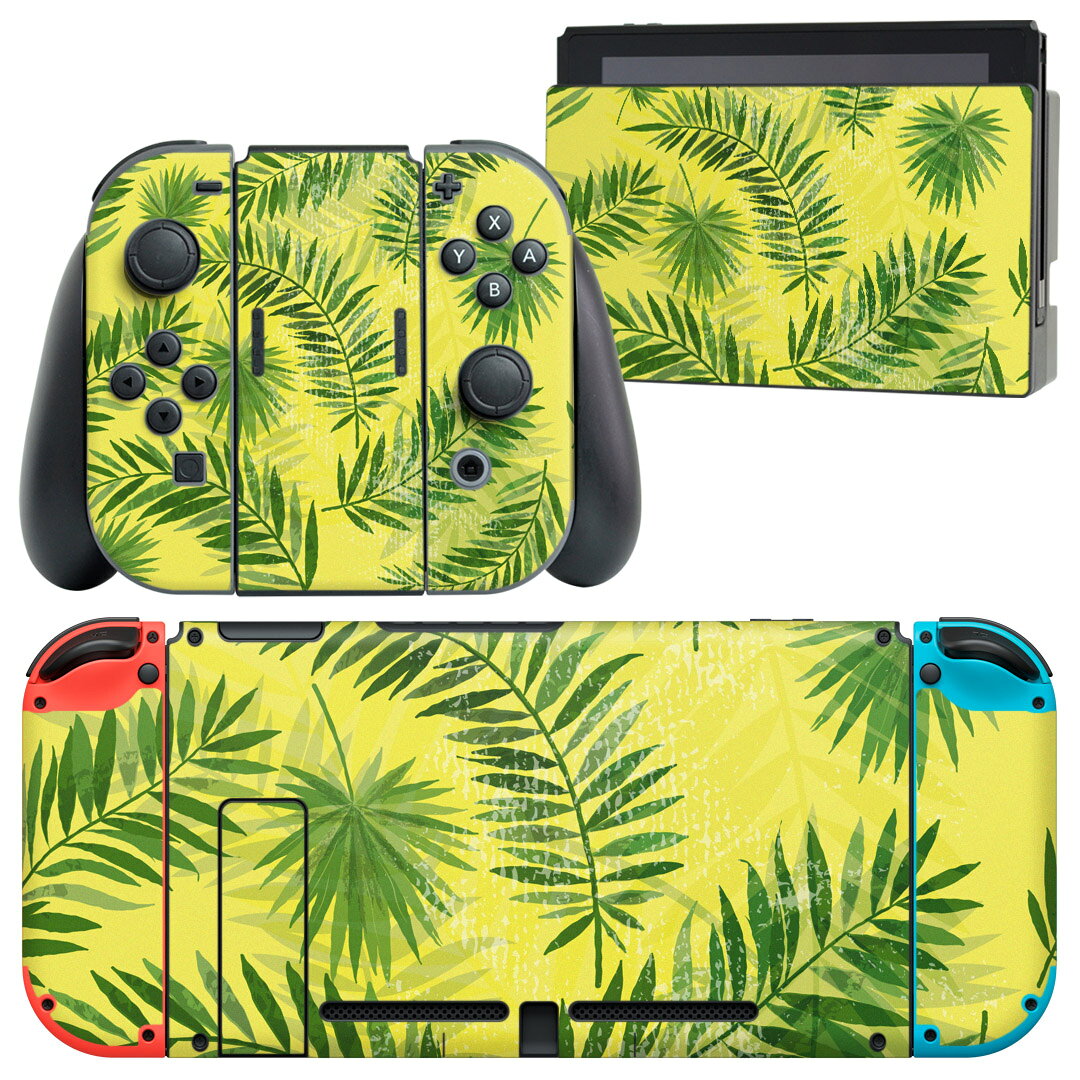 製品名 Nintendo Switch 本体裏面＆ドック正面＆ジョイコン専用 デザインスキンシール セット内容 Nintendo Switch 本体＆ドック＆ジョイコン用スキンシール（各1枚） ニンテンドースイッチ専用です。携帯機のSwitch LiteやProコンには対応していません。 商品特徴 再剥離性シートを素材に採用し、細かな位置調整がしやすく貼り直しが容易です。専用の業務プリンターを使い、商品画像と遜色のない美しい印刷仕上がり。 注意事項 画像はサンプルですので、ご覧の環境によっては多少色味に違いを感じる場合がございます。 イメージと違った、モニターと色味が異なるという理由での交換や返金はご対応出来かねます。スキンシールのみの販売で、ニンテンドースイッチ本体などは付属しません。シワができた場合、ドライヤーなどで軽く温め、外側に向けてシワを伸ばすように貼ってください。初回貼付時の位置調整や貼り直しは可能ですが、しっかりと押し付けて接着させた後の再剥離、再利用は保証しておりません。また接着部に油分や汚れが付着しますと角の部分は剥がれやすくなりますので、貼付時はあまり触れないようにご注意ください。無地のセミグロスシートにデザインをプリントした商品で、デコなどの加工はございません。 凹凸や光沢があるように見えたり布地や金属を素材にしたように見える商品もありますが、デザインの図版によるものです。印刷時に微妙な画像のズレが生じる場合がございます。ご注文後に1点1点制作する受注生産品の為、不良品以外のご返品や交換は固くお断りします。当店における繰り返しの実機テストでは問題ありませんでしたが、経過年数や使用環境により、シールを剥がす際に本体の塗装が一部剥がれる可能性があります。恐れ入りますが、万が一そのような状況になった場合でも当店ではゲーム機本体の保証は出来かねますので、予めご理解の上お求めください。 商品発送 完全受注生産のハンドメイド商品となりますので、既製品と比べて発送までお時間を頂いています。 基本的に決済確認後2?3営業日、最大で10営業日での発送となります。繁忙期や休業日明けの場合はさらに時間がかかる場合があります。 その際には別途メールにてご連絡致します。メール便の場合、発送日から到着までに2?4日ほどかかる場合が多く、紛失などの保障もご対応できかねます。あらかじめご了承下さい。