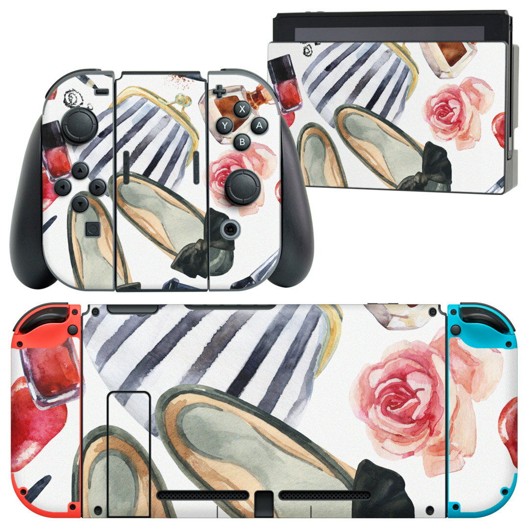 igsticker Nintendo Switch 用 デザインスキンシール 任天堂 ニンテンドー スイッチ 専用 本体ドック Joy-Con Joycon ジ...