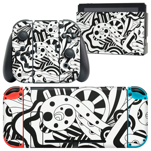 igsticker Nintendo Switch 用 デザインスキンシール 任天堂 ニンテンドー スイッチ 専用 本体ドック Joy-Con Joycon ジョイコン 専用 ゲーム機 カバー アクセサリー フィルム ステッカー 012606 モノトーン 白黒 らくがき igsticker Nintendo Switch 用 デザインスキンシール 任天堂 ニンテンドー スイッチ 専用 本体ドック Joy-Con Joycon ジョイコン 専用 ゲーム機 カバー アクセサリー フィルム ステッカー 012606 モノトーン 白黒 らくがき