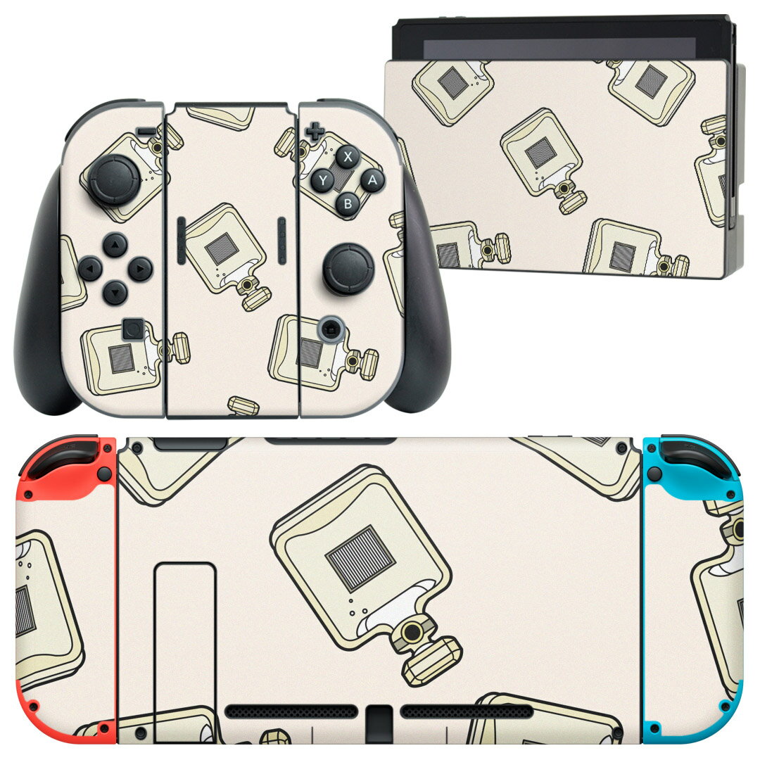 igsticker Nintendo Switch 用 デザインスキンシール 任天堂 ニンテンドー スイッチ 専用 本体ドック Joy-Con Joycon ジョイコン 専用 ゲーム機 カバー アクセサリー フィルム ステッカー 012723 香水　おしゃれ