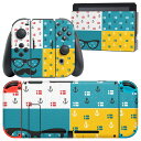 igsticker Nintendo Switch 用 デザインスキンシール 任天堂 ニンテンドー スイッチ 専用 本体ドック Joy-Con Joycon ジョイコン 専用 ゲーム機 カバー アクセサリー フィルム ステッカー 012750 サングラス ヒゲ いかり