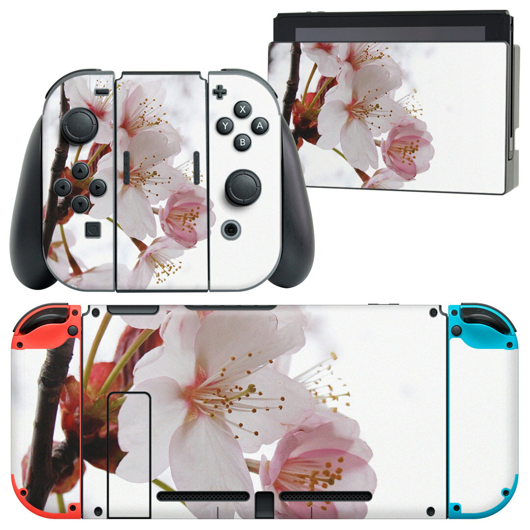 製品名 Nintendo Switch 本体裏面＆ドック正面＆ジョイコン専用 デザインスキンシール セット内容 Nintendo Switch 本体＆ドック＆ジョイコン用スキンシール（各1枚） ニンテンドースイッチ専用です。携帯機のSwitch LiteやProコンには対応していません。 商品特徴 再剥離性シートを素材に採用し、細かな位置調整がしやすく貼り直しが容易です。専用の業務プリンターを使い、商品画像と遜色のない美しい印刷仕上がり。 注意事項 画像はサンプルですので、ご覧の環境によっては多少色味に違いを感じる場合がございます。 イメージと違った、モニターと色味が異なるという理由での交換や返金はご対応出来かねます。スキンシールのみの販売で、ニンテンドースイッチ本体などは付属しません。シワができた場合、ドライヤーなどで軽く温め、外側に向けてシワを伸ばすように貼ってください。初回貼付時の位置調整や貼り直しは可能ですが、しっかりと押し付けて接着させた後の再剥離、再利用は保証しておりません。また接着部に油分や汚れが付着しますと角の部分は剥がれやすくなりますので、貼付時はあまり触れないようにご注意ください。無地のセミグロスシートにデザインをプリントした商品で、デコなどの加工はございません。 凹凸や光沢があるように見えたり布地や金属を素材にしたように見える商品もありますが、デザインの図版によるものです。印刷時に微妙な画像のズレが生じる場合がございます。ご注文後に1点1点制作する受注生産品の為、不良品以外のご返品や交換は固くお断りします。当店における繰り返しの実機テストでは問題ありませんでしたが、経過年数や使用環境により、シールを剥がす際に本体の塗装が一部剥がれる可能性があります。恐れ入りますが、万が一そのような状況になった場合でも当店ではゲーム機本体の保証は出来かねますので、予めご理解の上お求めください。 商品発送 完全受注生産のハンドメイド商品となりますので、既製品と比べて発送までお時間を頂いています。 基本的に決済確認後2?3営業日、最大で10営業日での発送となります。繁忙期や休業日明けの場合はさらに時間がかかる場合があります。 その際には別途メールにてご連絡致します。メール便の場合、発送日から到着までに2?4日ほどかかる場合が多く、紛失などの保障もご対応できかねます。あらかじめご了承下さい。