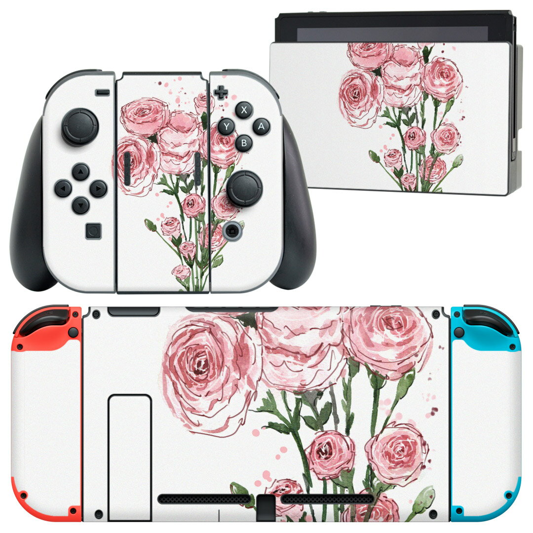 igsticker Nintendo Switch 用 デザインスキンシール 任天堂 ニンテンドー スイッチ 専用 本体ドック Joy-Con Joycon ジ...