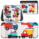 igsticker Nintendo Switch 用 デザインスキンシール 任天堂 ニンテンドー スイッチ 専用 本体ドック Joy-Con Joycon ジョイコン 専用 ゲーム機 カバー アクセサリー フィルム ステッカー 013166 乗り物 飛行機 車 船(2)