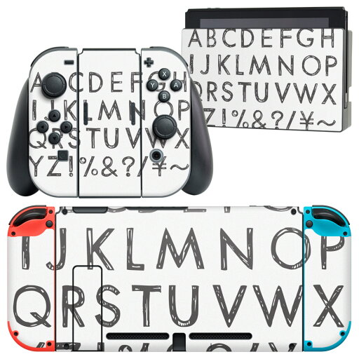 igsticker Nintendo Switch 用 デザインスキンシール 任天堂 ニンテンドー スイッチ 専用 本体ドック Joy-Con Joycon ジョイコン 専用 ゲーム機 カバー アクセサリー フィルム ステッカー 013195 アルファベット 記号 igsticker Nintendo Switch 用 デザインスキンシール 任天堂 ニンテンドー スイッチ 専用 本体ドック Joy-Con Joycon ジョイコン 専用 ゲーム機 カバー アクセサリー フィルム ステッカー 013195 アルファベット 記号