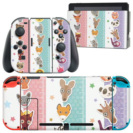 igsticker Nintendo Switch 用 デザインスキンシール 任天堂 ニンテンドー スイッチ 専用 本体ドック Joy-Con Joycon ジョイコン 専用 ゲーム機 カバー アクセサリー フィルム ステッカー 013245 動物 メモリ igsticker Nintendo Switch 用 デザインスキンシール 任天堂 ニンテンドー スイッチ 専用 本体ドック Joy-Con Joycon ジョイコン 専用 ゲーム機 カバー アクセサリー フィルム ステッカー 013245 動物 メモリ