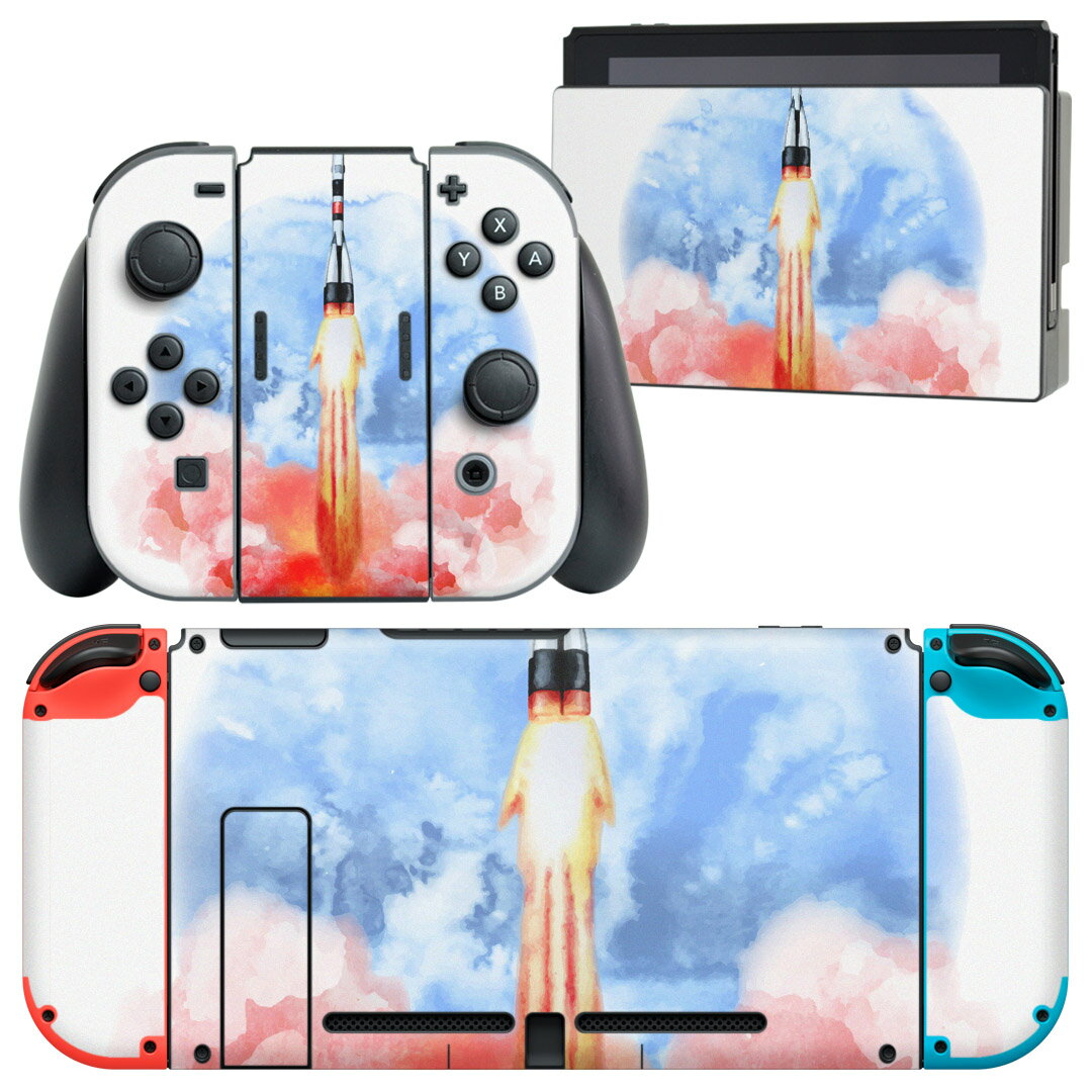 製品名 Nintendo Switch 本体裏面＆ドック正面＆ジョイコン専用 デザインスキンシール セット内容 Nintendo Switch 本体＆ドック＆ジョイコン用スキンシール（各1枚） ニンテンドースイッチ専用です。携帯機のSwitch LiteやProコンには対応していません。 商品特徴 再剥離性シートを素材に採用し、細かな位置調整がしやすく貼り直しが容易です。専用の業務プリンターを使い、商品画像と遜色のない美しい印刷仕上がり。 注意事項 画像はサンプルですので、ご覧の環境によっては多少色味に違いを感じる場合がございます。 イメージと違った、モニターと色味が異なるという理由での交換や返金はご対応出来かねます。スキンシールのみの販売で、ニンテンドースイッチ本体などは付属しません。シワができた場合、ドライヤーなどで軽く温め、外側に向けてシワを伸ばすように貼ってください。初回貼付時の位置調整や貼り直しは可能ですが、しっかりと押し付けて接着させた後の再剥離、再利用は保証しておりません。また接着部に油分や汚れが付着しますと角の部分は剥がれやすくなりますので、貼付時はあまり触れないようにご注意ください。無地のセミグロスシートにデザインをプリントした商品で、デコなどの加工はございません。 凹凸や光沢があるように見えたり布地や金属を素材にしたように見える商品もありますが、デザインの図版によるものです。印刷時に微妙な画像のズレが生じる場合がございます。ご注文後に1点1点制作する受注生産品の為、不良品以外のご返品や交換は固くお断りします。当店における繰り返しの実機テストでは問題ありませんでしたが、経過年数や使用環境により、シールを剥がす際に本体の塗装が一部剥がれる可能性があります。恐れ入りますが、万が一そのような状況になった場合でも当店ではゲーム機本体の保証は出来かねますので、予めご理解の上お求めください。 商品発送 完全受注生産のハンドメイド商品となりますので、既製品と比べて発送までお時間を頂いています。 基本的に決済確認後2?3営業日、最大で10営業日での発送となります。繁忙期や休業日明けの場合はさらに時間がかかる場合があります。 その際には別途メールにてご連絡致します。メール便の場合、発送日から到着までに2?4日ほどかかる場合が多く、紛失などの保障もご対応できかねます。あらかじめご了承下さい。