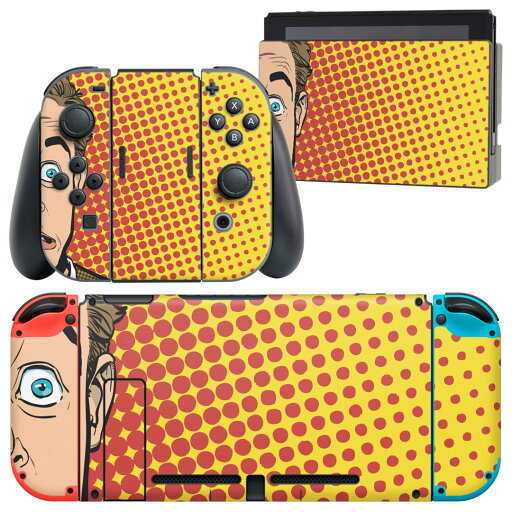 igsticker Nintendo Switch 用 デザインスキンシール 任天堂 ニンテンドー スイッチ 専用 本体ドック Joy-Con Joycon ジョイコン 専用 ゲーム機 カバー アクセサリー フィルム ステッカー 013421 男性 イラスト カラフル igsticker Nintendo Switch 用 デザインスキンシール 任天堂 ニンテンドー スイッチ 専用 本体ドック Joy-Con Joycon ジョイコン 専用 ゲーム機 カバー アクセサリー フィルム ステッカー 013421 男性 イラスト カラフル
