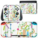 igsticker Nintendo Switch 用 デザインスキンシール 任天堂 ニンテンドー スイッチ 専用 本体ドック Joy-Con Joycon ジョイコン 専用 ゲーム機 カバー アクセサリー フィルム ステッカー 013441 七夕 イベント 笹