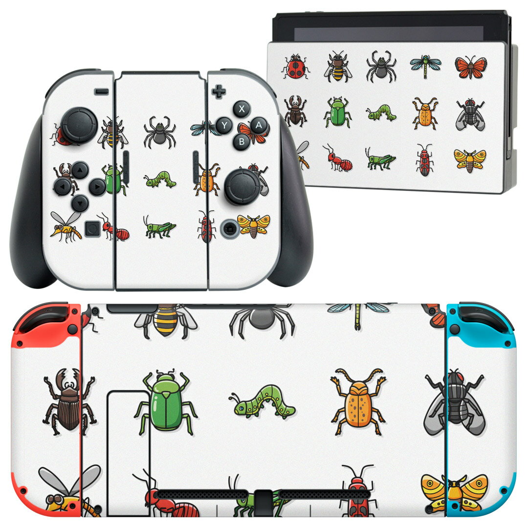 igsticker Nintendo Switch 用 デザインスキンシール 任天堂 ニンテンドー スイッチ 専用 本体ドック Joy-Con Joycon ジョイコン 専用 ..