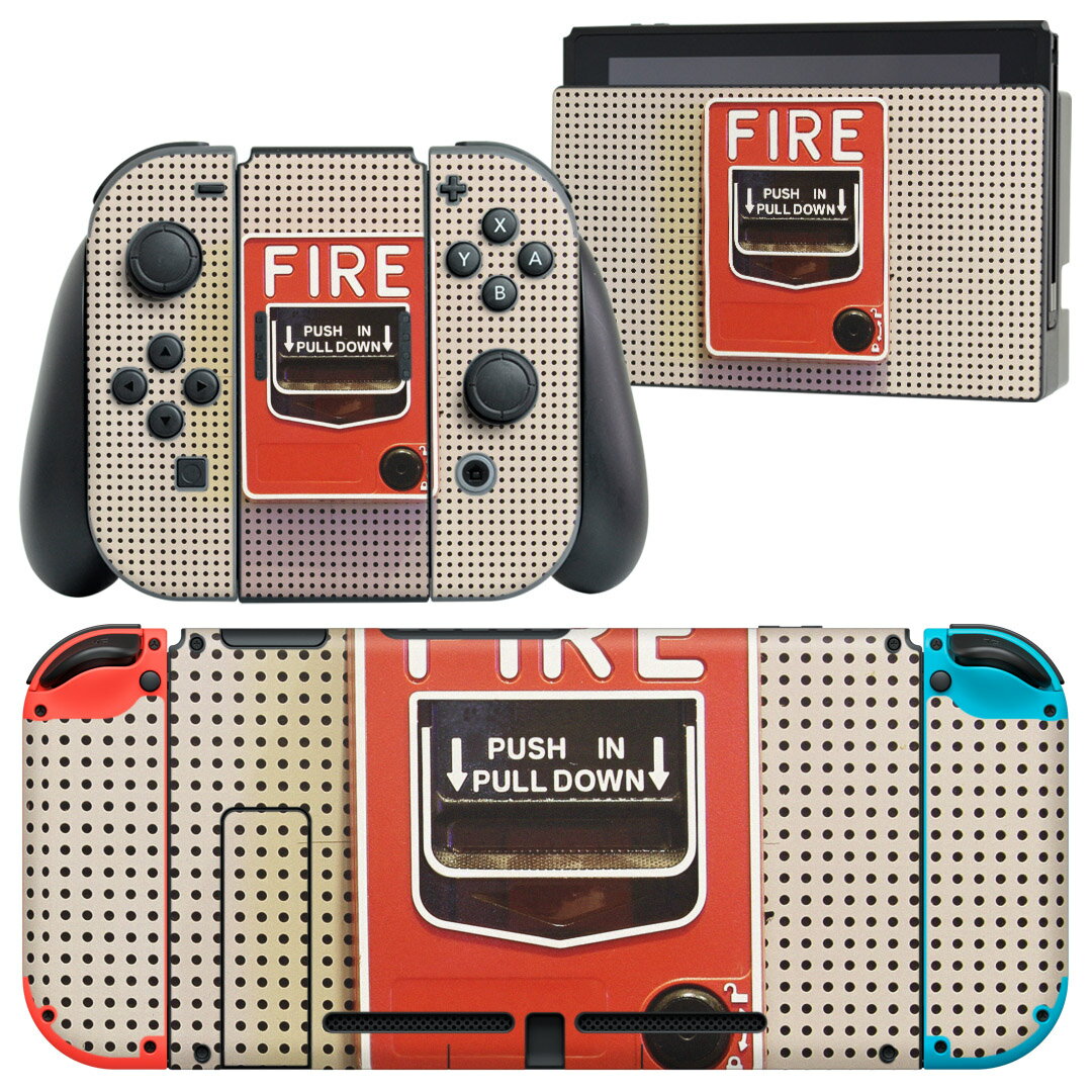igsticker Nintendo Switch 用 デザインスキンシール 任天堂 ニンテンドー スイッチ 専用 本体ドック Joy-Con Joycon ジョイコン 専用 ゲーム機 カバー アクセサリー フィルム ステッカー 013532 スイッチ　ボタン