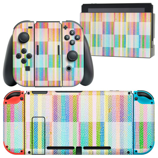 igsticker Nintendo Switch 用 デザインスキンシール 任天堂 ニンテンドー スイッチ 専用 本体ドック Joy-Con Joycon ジョイコン 専用 ゲーム機 カバー アクセサリー フィルム ステッカー 013555 カラフル ドット 市松模様 igsticker Nintendo Switch 用 デザインスキンシール 任天堂 ニンテンドー スイッチ 専用 本体ドック Joy-Con Joycon ジョイコン 専用 ゲーム機 カバー アクセサリー フィルム ステッカー 013555 カラフル ドット 市松模様