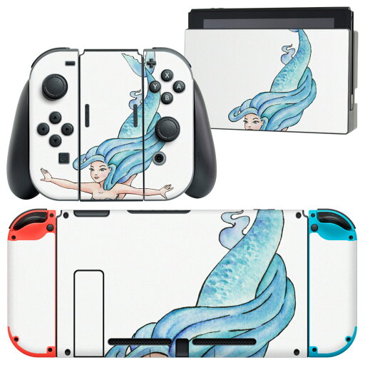 igsticker Nintendo Switch 用 デザインスキンシール 任天堂 ニンテンドー スイッチ 専用 本体ドック Joy-Con Joycon ジョイコン 専用 ゲーム機 カバー アクセサリー フィルム ステッカー 013603 人魚 海 女性 igsticker Nintendo Switch 用 デザインスキンシール 任天堂 ニンテンドー スイッチ 専用 本体ドック Joy-Con Joycon ジョイコン 専用 ゲーム機 カバー アクセサリー フィルム ステッカー 013603 人魚 海 女性