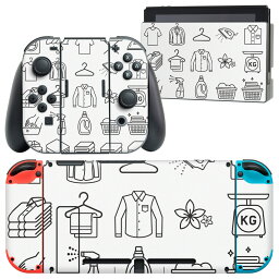 igsticker Nintendo Switch 用 デザインスキンシール 任天堂 ニンテンドー スイッチ 専用 本体ドック Joy-Con Joycon ジョイコン 専用 ゲーム機 カバー アクセサリー フィルム ステッカー 013732 ファッション　イラスト　家庭