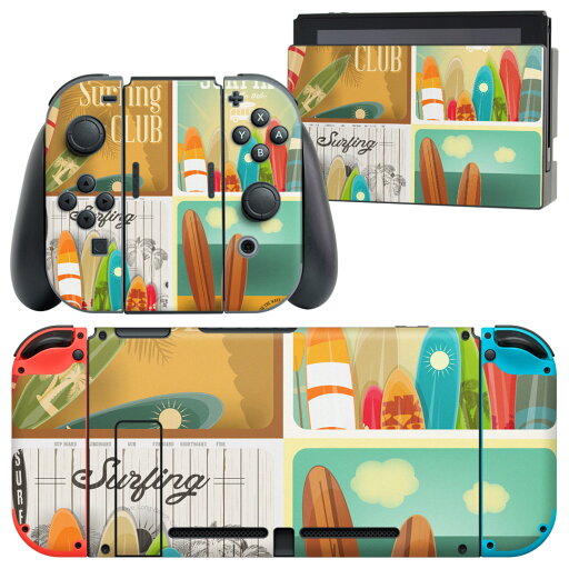 igsticker Nintendo Switch 用 デザインスキンシール 任天堂 ニンテンドー スイッチ 専用 本体ドック Joy-Con Joycon ジョイコン 専用 ゲーム機 カバー アクセサリー フィルム ステッカー 013760 サーフィン スポーツ 夏 igsticker Nintendo Switch 用 デザインスキンシール 任天堂 ニンテンドー スイッチ 専用 本体ドック Joy-Con Joycon ジョイコン 専用 ゲーム機 カバー アクセサリー フィルム ステッカー 013760 サーフィン スポーツ 夏