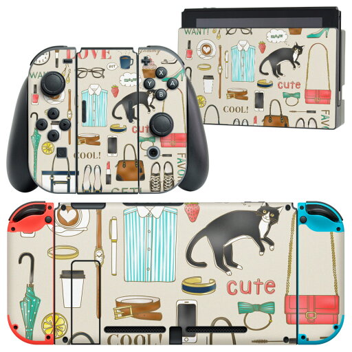 igsticker Nintendo Switch 用 デザインスキンシール 任天堂 ニンテンドー スイッチ 専用 本体ドック Joy-Con Joycon ジョイコン 専用 ゲーム機 カバー アクセサリー フィルム ステッカー 013903 ファッション 猫 英語 igsticker Nintendo Switch 用 デザインスキンシール 任天堂 ニンテンドー スイッチ 専用 本体ドック Joy-Con Joycon ジョイコン 専用 ゲーム機 カバー アクセサリー フィルム ステッカー 013903 ファッション 猫 英語