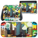igsticker Nintendo Switch 用 デザインスキンシール 任天堂 ニンテンドー スイッチ 専用 本体ドック Joy-Con Joycon ジョイコン 専用 ゲーム機 カバー アクセサリー フィルム ステッカー 014128 アメリカ 風景 景色(2)