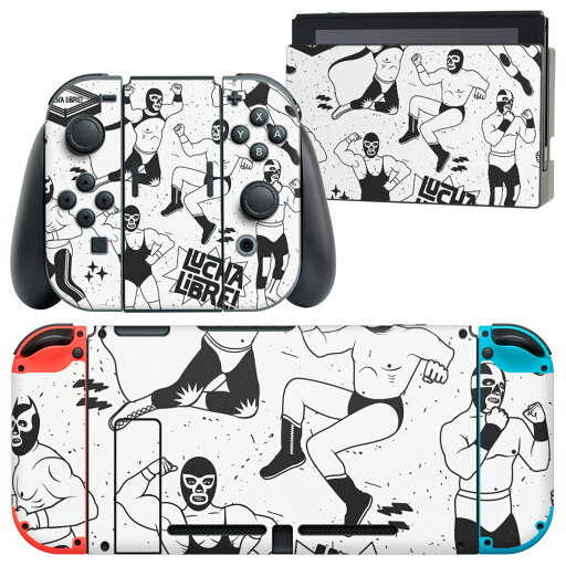 igsticker Nintendo Switch 用 デザインスキンシール 任天堂 ニンテンドー スイッチ 専用 本体ドック Joy-Con Joycon ジョイコン 専用 ゲーム機 カバー アクセサリー フィルム ステッカー 014134 プロレス マスク キャラクター igsticker Nintendo Switch 用 デザインスキンシール 任天堂 ニンテンドー スイッチ 専用 本体ドック Joy-Con Joycon ジョイコン 専用 ゲーム機 カバー アクセサリー フィルム ステッカー 014134 プロレス マスク キャラクター