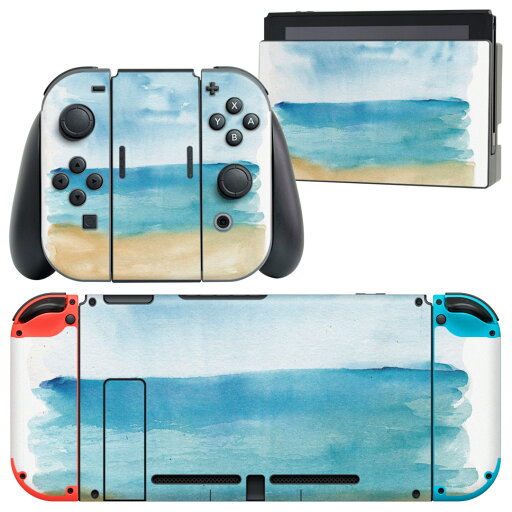 igsticker Nintendo Switch 用 デザインスキンシール 任天堂 ニンテンドー スイッチ 専用 本体ドック Joy-Con Joycon ジョイコン 専用 ゲーム機 カバー アクセサリー フィルム ステッカー 014385 海 砂浜 イラスト igsticker Nintendo Switch 用 デザインスキンシール 任天堂 ニンテンドー スイッチ 専用 本体ドック Joy-Con Joycon ジョイコン 専用 ゲーム機 カバー アクセサリー フィルム ステッカー 014385 海 砂浜 イラスト