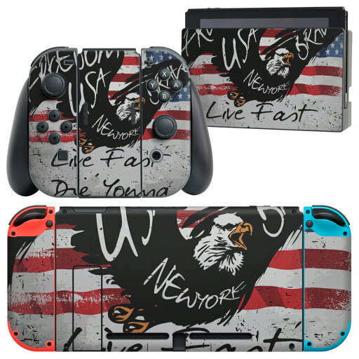 igsticker Nintendo Switch 用 デザインスキンシール 任天堂 ニンテンドー スイッチ 専用 本体ドック Joy-Con Joycon ジョイコン 専用 ゲーム機 カバー アクセサリー フィルム ステッカー 014391 アメリカ 国旗 英語 igsticker Nintendo Switch 用 デザインスキンシール 任天堂 ニンテンドー スイッチ 専用 本体ドック Joy-Con Joycon ジョイコン 専用 ゲーム機 カバー アクセサリー フィルム ステッカー 014391 アメリカ 国旗 英語