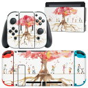 igsticker Nintendo Switch 用 デザインスキンシール 任天堂 ニンテンドー スイッチ 専用 本体ドック Joy-Con Joycon ジョイコン 専用 ゲーム機 カバー アクセサリー フィルム ステッカー 014397 桜 花 花見