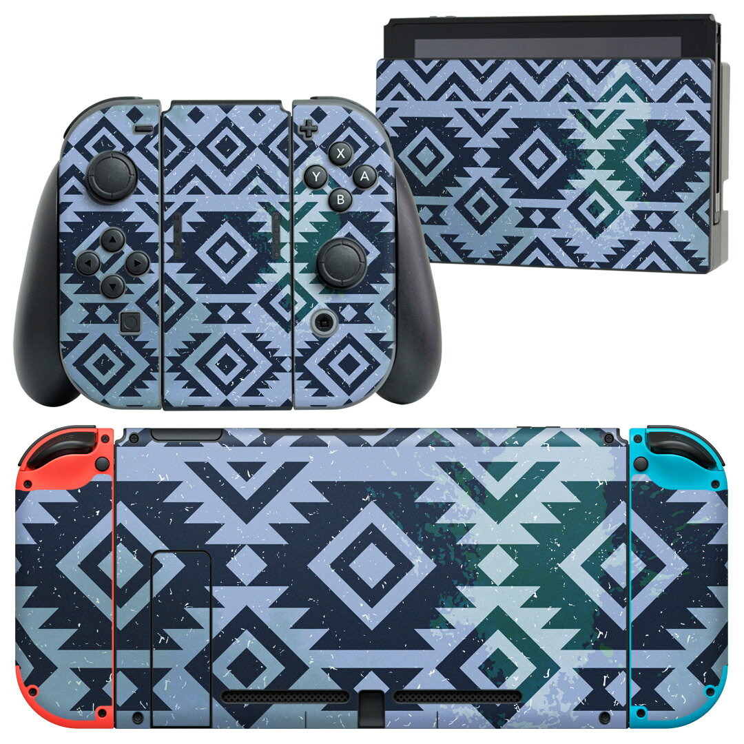 製品名 Nintendo Switch 本体裏面＆ドック正面＆ジョイコン専用 デザインスキンシール セット内容 Nintendo Switch 本体＆ドック＆ジョイコン用スキンシール（各1枚） ニンテンドースイッチ専用です。携帯機のSwitch LiteやProコンには対応していません。 商品特徴 再剥離性シートを素材に採用し、細かな位置調整がしやすく貼り直しが容易です。専用の業務プリンターを使い、商品画像と遜色のない美しい印刷仕上がり。 注意事項 画像はサンプルですので、ご覧の環境によっては多少色味に違いを感じる場合がございます。 イメージと違った、モニターと色味が異なるという理由での交換や返金はご対応出来かねます。スキンシールのみの販売で、ニンテンドースイッチ本体などは付属しません。シワができた場合、ドライヤーなどで軽く温め、外側に向けてシワを伸ばすように貼ってください。初回貼付時の位置調整や貼り直しは可能ですが、しっかりと押し付けて接着させた後の再剥離、再利用は保証しておりません。また接着部に油分や汚れが付着しますと角の部分は剥がれやすくなりますので、貼付時はあまり触れないようにご注意ください。無地のセミグロスシートにデザインをプリントした商品で、デコなどの加工はございません。 凹凸や光沢があるように見えたり布地や金属を素材にしたように見える商品もありますが、デザインの図版によるものです。印刷時に微妙な画像のズレが生じる場合がございます。ご注文後に1点1点制作する受注生産品の為、不良品以外のご返品や交換は固くお断りします。当店における繰り返しの実機テストでは問題ありませんでしたが、経過年数や使用環境により、シールを剥がす際に本体の塗装が一部剥がれる可能性があります。恐れ入りますが、万が一そのような状況になった場合でも当店ではゲーム機本体の保証は出来かねますので、予めご理解の上お求めください。 商品発送 完全受注生産のハンドメイド商品となりますので、既製品と比べて発送までお時間を頂いています。 基本的に決済確認後2?3営業日、最大で10営業日での発送となります。繁忙期や休業日明けの場合はさらに時間がかかる場合があります。 その際には別途メールにてご連絡致します。メール便の場合、発送日から到着までに2?4日ほどかかる場合が多く、紛失などの保障もご対応できかねます。あらかじめご了承下さい。