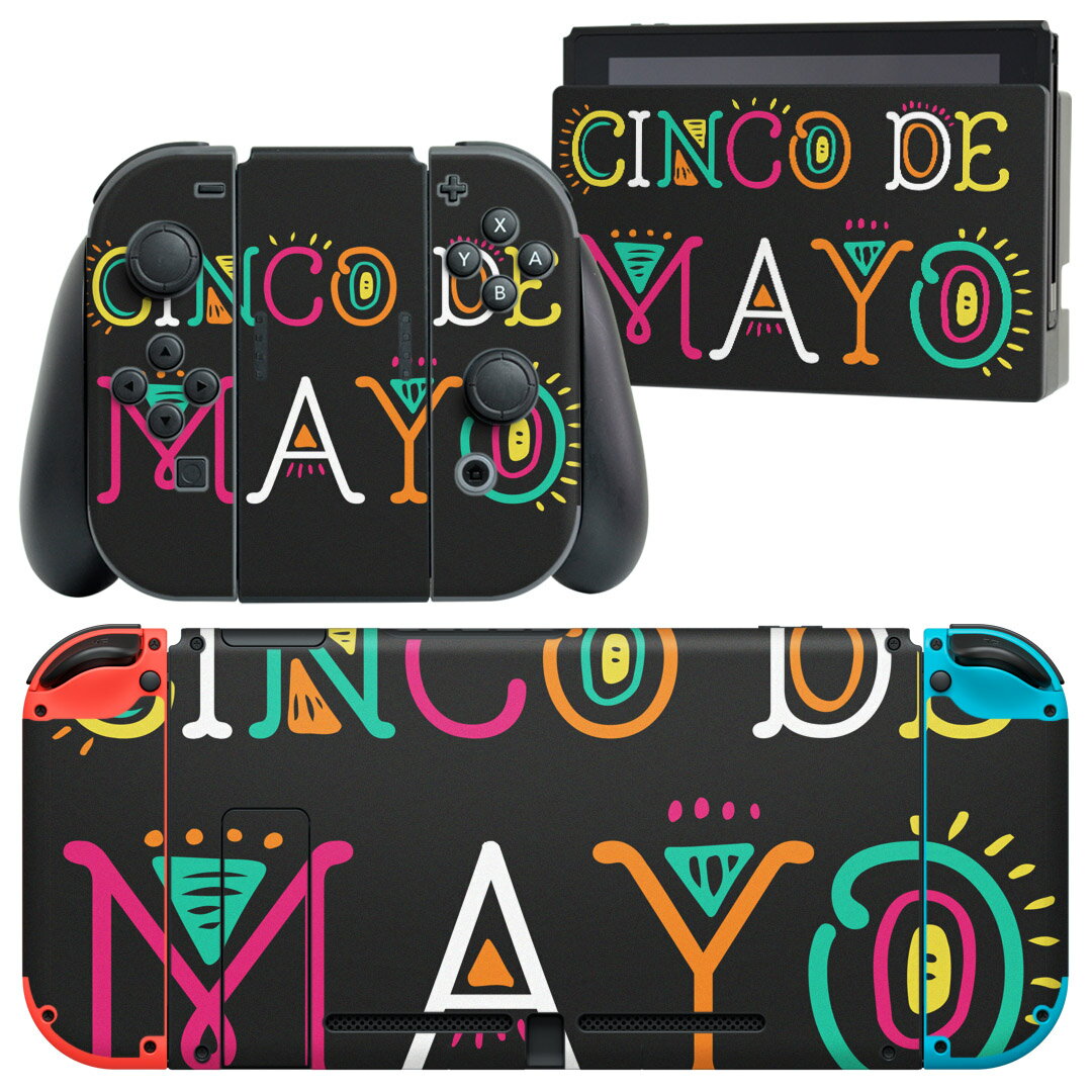 製品名 Nintendo Switch 本体裏面＆ドック正面＆ジョイコン専用 デザインスキンシール セット内容 Nintendo Switch 本体＆ドック＆ジョイコン用スキンシール（各1枚） ニンテンドースイッチ専用です。携帯機のSwitch LiteやProコンには対応していません。 商品特徴 再剥離性シートを素材に採用し、細かな位置調整がしやすく貼り直しが容易です。専用の業務プリンターを使い、商品画像と遜色のない美しい印刷仕上がり。 注意事項 画像はサンプルですので、ご覧の環境によっては多少色味に違いを感じる場合がございます。 イメージと違った、モニターと色味が異なるという理由での交換や返金はご対応出来かねます。スキンシールのみの販売で、ニンテンドースイッチ本体などは付属しません。シワができた場合、ドライヤーなどで軽く温め、外側に向けてシワを伸ばすように貼ってください。初回貼付時の位置調整や貼り直しは可能ですが、しっかりと押し付けて接着させた後の再剥離、再利用は保証しておりません。また接着部に油分や汚れが付着しますと角の部分は剥がれやすくなりますので、貼付時はあまり触れないようにご注意ください。無地のセミグロスシートにデザインをプリントした商品で、デコなどの加工はございません。 凹凸や光沢があるように見えたり布地や金属を素材にしたように見える商品もありますが、デザインの図版によるものです。印刷時に微妙な画像のズレが生じる場合がございます。ご注文後に1点1点制作する受注生産品の為、不良品以外のご返品や交換は固くお断りします。当店における繰り返しの実機テストでは問題ありませんでしたが、経過年数や使用環境により、シールを剥がす際に本体の塗装が一部剥がれる可能性があります。恐れ入りますが、万が一そのような状況になった場合でも当店ではゲーム機本体の保証は出来かねますので、予めご理解の上お求めください。 商品発送 完全受注生産のハンドメイド商品となりますので、既製品と比べて発送までお時間を頂いています。 基本的に決済確認後2?3営業日、最大で10営業日での発送となります。繁忙期や休業日明けの場合はさらに時間がかかる場合があります。 その際には別途メールにてご連絡致します。メール便の場合、発送日から到着までに2?4日ほどかかる場合が多く、紛失などの保障もご対応できかねます。あらかじめご了承下さい。