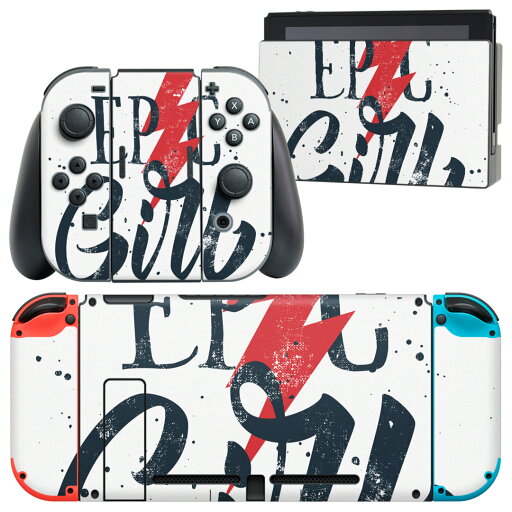 igsticker Nintendo Switch 用 デザインスキンシール 任天堂 ニンテンドー スイッチ 専用 本体ドック Joy-Con Joycon ジョイコン 専用 ゲーム機 カバー アクセサリー フィルム ステッカー 014566 英語 雷 文字 igsticker Nintendo Switch 用 デザインスキンシール 任天堂 ニンテンドー スイッチ 専用 本体ドック Joy-Con Joycon ジョイコン 専用 ゲーム機 カバー アクセサリー フィルム ステッカー 014566 英語 雷 文字