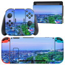igsticker Nintendo Switch 用 デザインスキンシール 任天堂 ニンテンドー スイッチ 専用 本体ドック Joy-Con Joycon ジョイコン 専用 ゲーム機 カバー アクセサリー フィルム ステッカー 014667 風景 景色 空(2)