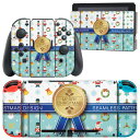 igsticker Nintendo Switch 用 デザインスキンシール 任天堂 ニンテンドー スイッチ 専用 本体ドック Joy-Con Joycon ジョイコン 専用 ゲーム機 カバー アクセサリー フィルム ステッカー 014867 クリスマス 雪 冬 サンタクロース