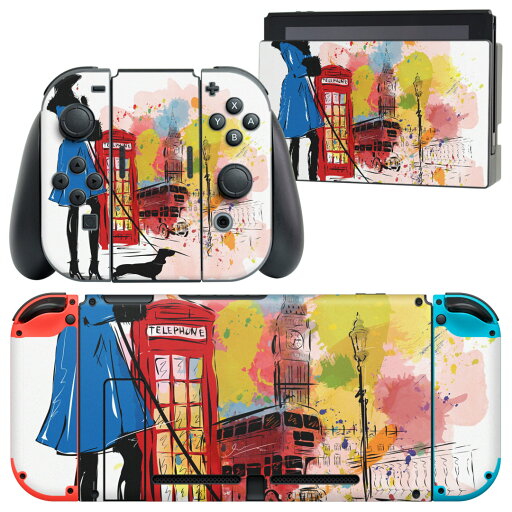 igsticker Nintendo Switch 用 デザインスキンシール 任天堂 ニンテンドー スイッチ 専用 本体ドック Joy-Con Joycon ジョイコン 専用 ゲーム機 カバー アクセサリー フィルム ステッカー 014903 イラスト ロンドン 街 igsticker Nintendo Switch 用 デザインスキンシール 任天堂 ニンテンドー スイッチ 専用 本体ドック Joy-Con Joycon ジョイコン 専用 ゲーム機 カバー アクセサリー フィルム ステッカー 014903 イラスト ロンドン 街