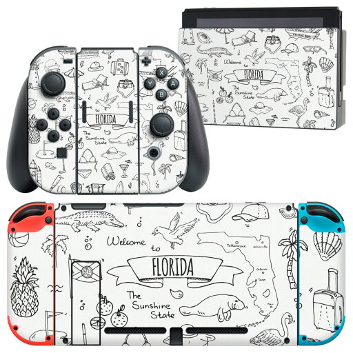 igsticker Nintendo Switch 用 デザインスキンシール 任天堂 ニンテンドー スイッチ 専用 本体ドック Joy-Con Joycon ジョイコン 専用 ゲーム機 カバー アクセサリー フィルム ステッカー 014960 フロリダ イラスト おしゃれ igsticker Nintendo Switch 用 デザインスキンシール 任天堂 ニンテンドー スイッチ 専用 本体ドック Joy-Con Joycon ジョイコン 専用 ゲーム機 カバー アクセサリー フィルム ステッカー 014960 フロリダ イラスト おしゃれ