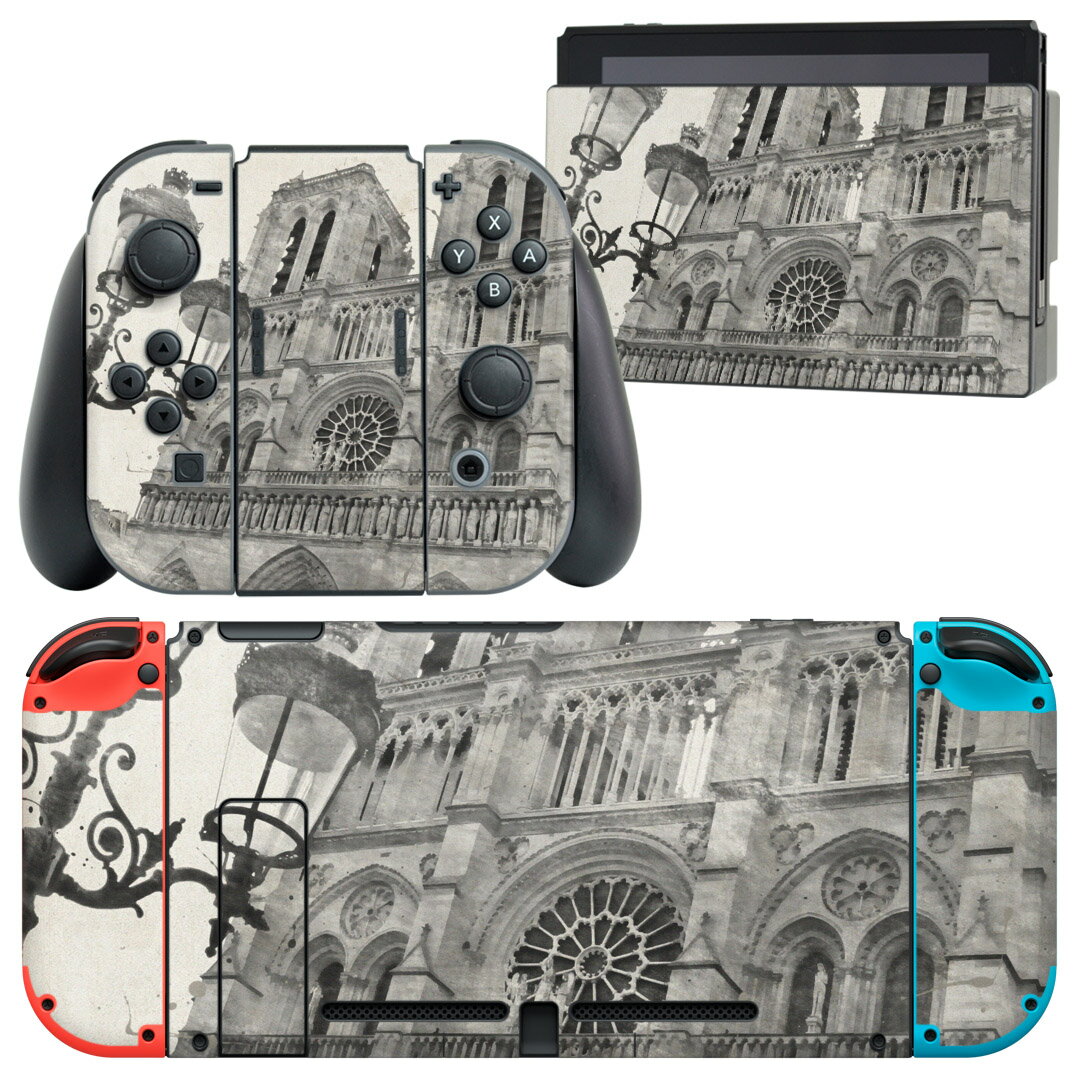 製品名 Nintendo Switch 本体裏面＆ドック正面＆ジョイコン専用 デザインスキンシール セット内容 Nintendo Switch 本体＆ドック＆ジョイコン用スキンシール（各1枚） ニンテンドースイッチ専用です。携帯機のSwitch LiteやProコンには対応していません。 商品特徴 再剥離性シートを素材に採用し、細かな位置調整がしやすく貼り直しが容易です。専用の業務プリンターを使い、商品画像と遜色のない美しい印刷仕上がり。 注意事項 画像はサンプルですので、ご覧の環境によっては多少色味に違いを感じる場合がございます。 イメージと違った、モニターと色味が異なるという理由での交換や返金はご対応出来かねます。スキンシールのみの販売で、ニンテンドースイッチ本体などは付属しません。シワができた場合、ドライヤーなどで軽く温め、外側に向けてシワを伸ばすように貼ってください。初回貼付時の位置調整や貼り直しは可能ですが、しっかりと押し付けて接着させた後の再剥離、再利用は保証しておりません。また接着部に油分や汚れが付着しますと角の部分は剥がれやすくなりますので、貼付時はあまり触れないようにご注意ください。無地のセミグロスシートにデザインをプリントした商品で、デコなどの加工はございません。 凹凸や光沢があるように見えたり布地や金属を素材にしたように見える商品もありますが、デザインの図版によるものです。印刷時に微妙な画像のズレが生じる場合がございます。ご注文後に1点1点制作する受注生産品の為、不良品以外のご返品や交換は固くお断りします。当店における繰り返しの実機テストでは問題ありませんでしたが、経過年数や使用環境により、シールを剥がす際に本体の塗装が一部剥がれる可能性があります。恐れ入りますが、万が一そのような状況になった場合でも当店ではゲーム機本体の保証は出来かねますので、予めご理解の上お求めください。 商品発送 完全受注生産のハンドメイド商品となりますので、既製品と比べて発送までお時間を頂いています。 基本的に決済確認後2?3営業日、最大で10営業日での発送となります。繁忙期や休業日明けの場合はさらに時間がかかる場合があります。 その際には別途メールにてご連絡致します。メール便の場合、発送日から到着までに2?4日ほどかかる場合が多く、紛失などの保障もご対応できかねます。あらかじめご了承下さい。