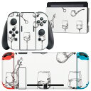 igsticker Nintendo Switch 用 デザインスキンシール 任天堂 ニンテンドー スイッチ 専用 本体ドック Joy-Con Joycon ジョイコン 専用 ゲーム機 カバー アクセサリー フィルム ステッカー 0152…