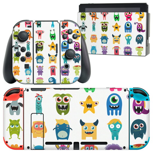 igsticker Nintendo Switch 用 デザインスキンシール 任天堂 ニンテンドー スイッチ 専用 本体ドック Joy-Con Joycon ジョイコン 専用 ゲーム機 カバー アクセサリー フィルム ステッカー 015382 かわいい 妖怪 カラフル モンスター igsticker Nintendo Switch 用 デザインスキンシール 任天堂 ニンテンドー スイッチ 専用 本体ドック Joy-Con Joycon ジョイコン 専用 ゲーム機 カバー アクセサリー フィルム ステッカー 015382 かわいい 妖怪 カラフル モンスター