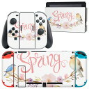 igsticker Nintendo Switch 用 デザインスキンシール 任天堂 ニンテンドー スイッチ 専用 本体ドック Joy-Con Joycon ジョイコン 専用 ゲーム機 カバー アクセサリー フィルム ステッカー 015390 1 イースター たまご とり うさぎ パステル